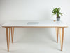 Birch ply Hair pin legs Scandinavian design  for white desk